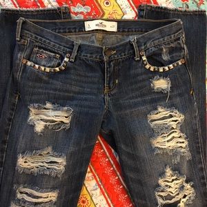 Distressed Hollister jeans